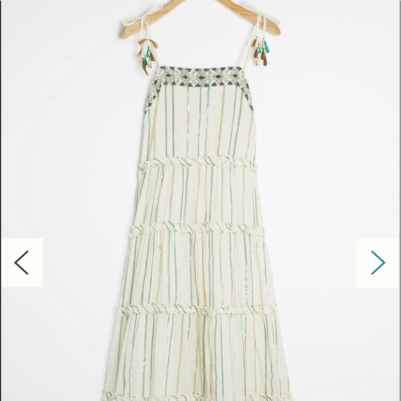 Anthropologie Ranna Gill Safa Tiered Midi Dress - Picture 2 of 3